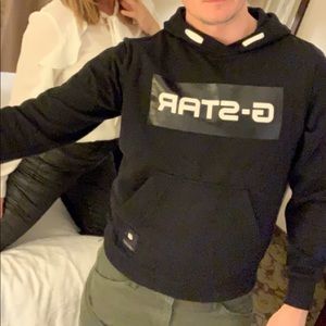 g star raw hoodie black